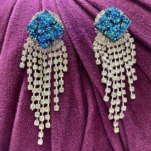*like new* crystal duster earrings